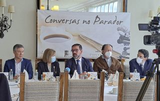 Ángel Mato en Conversas no Parador, Ferrol.