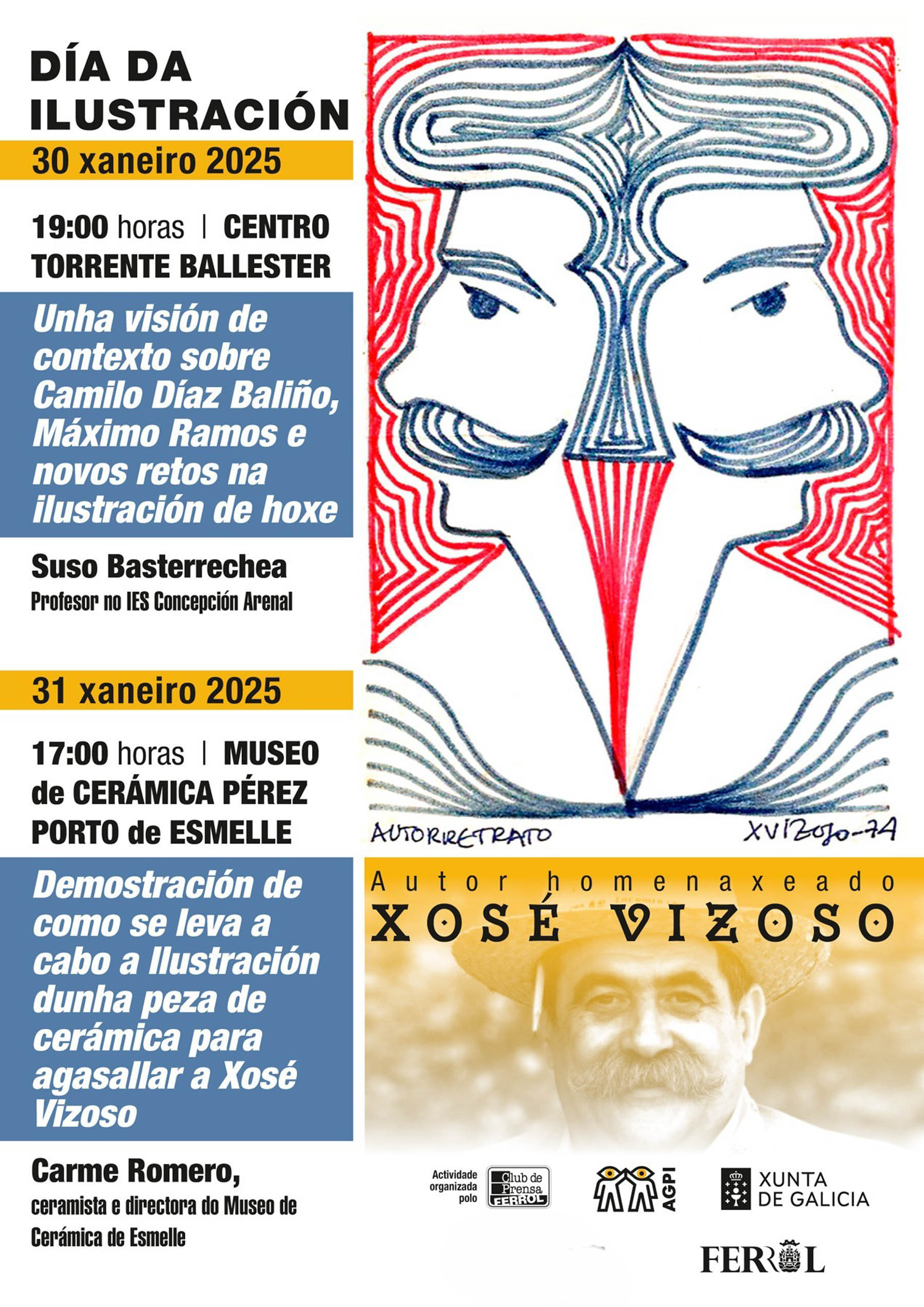Cartaz do "Día da Ilustración" 2025
