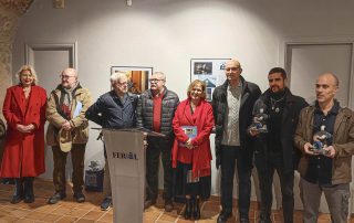 Foto de grupo da Exposición e entrega de premios de Galicia en Foco, no Torrente Ballester