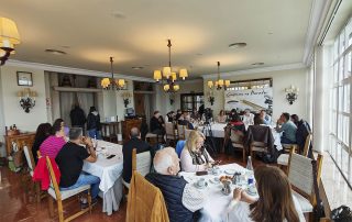 Almorzo informativo organizado polo Club de Prensa de Ferrol no marco das súas “Conversas no Parador”, con ana Pontón e Iván Rivas