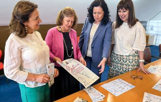 Ana Ares, Xulia Díaz, Esperanza Piñeiro e Asunción L. Arranz presentan a XXVII edición do Curso Carlos Gurméndez no Campus Industrial de Ferrol