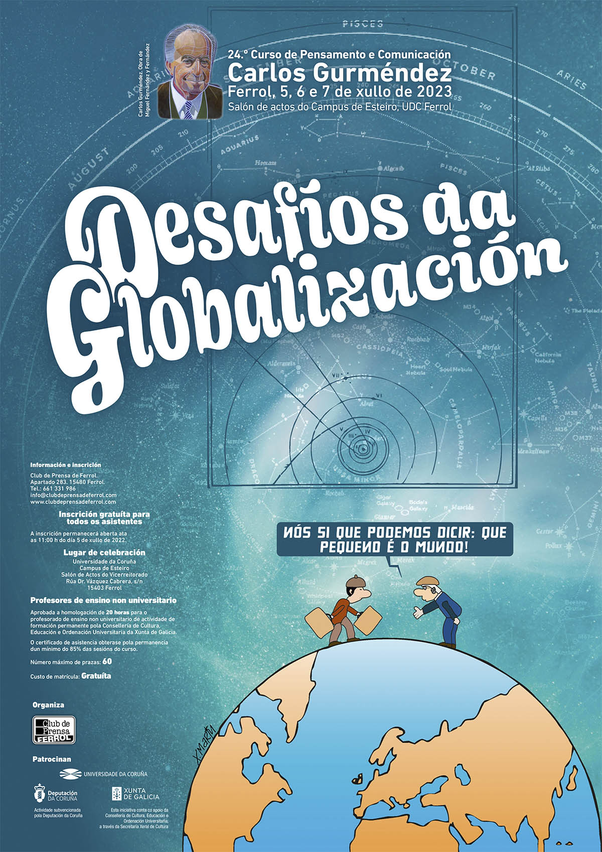 Cartaz do 24ª Edición do Curso de Pensamento Carlos Gurméndez