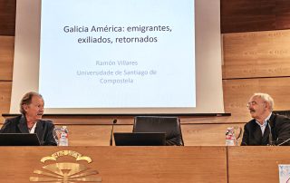 O catedrático de Historia Ramón Villares, expresidente do Consello da Cultura Galega e Man Castro O catedrático de Historia Ramón Villares, expresidente do Consello da Cultura Galega e Man Castro
